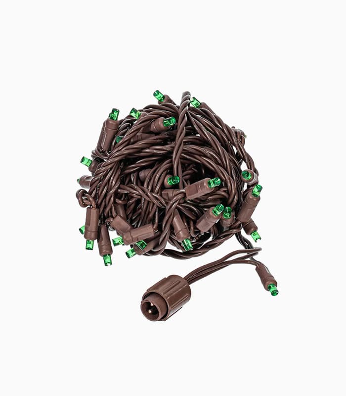 Wide Angle LED Green Christmas Light