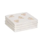 Bee Imprint Coasters - Set of 4