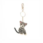 Cat Felt Keyring