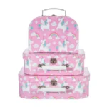Rainbow Unicorn Suitcases - Set of 3