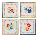 Folk Floral Coasters - Set of 4