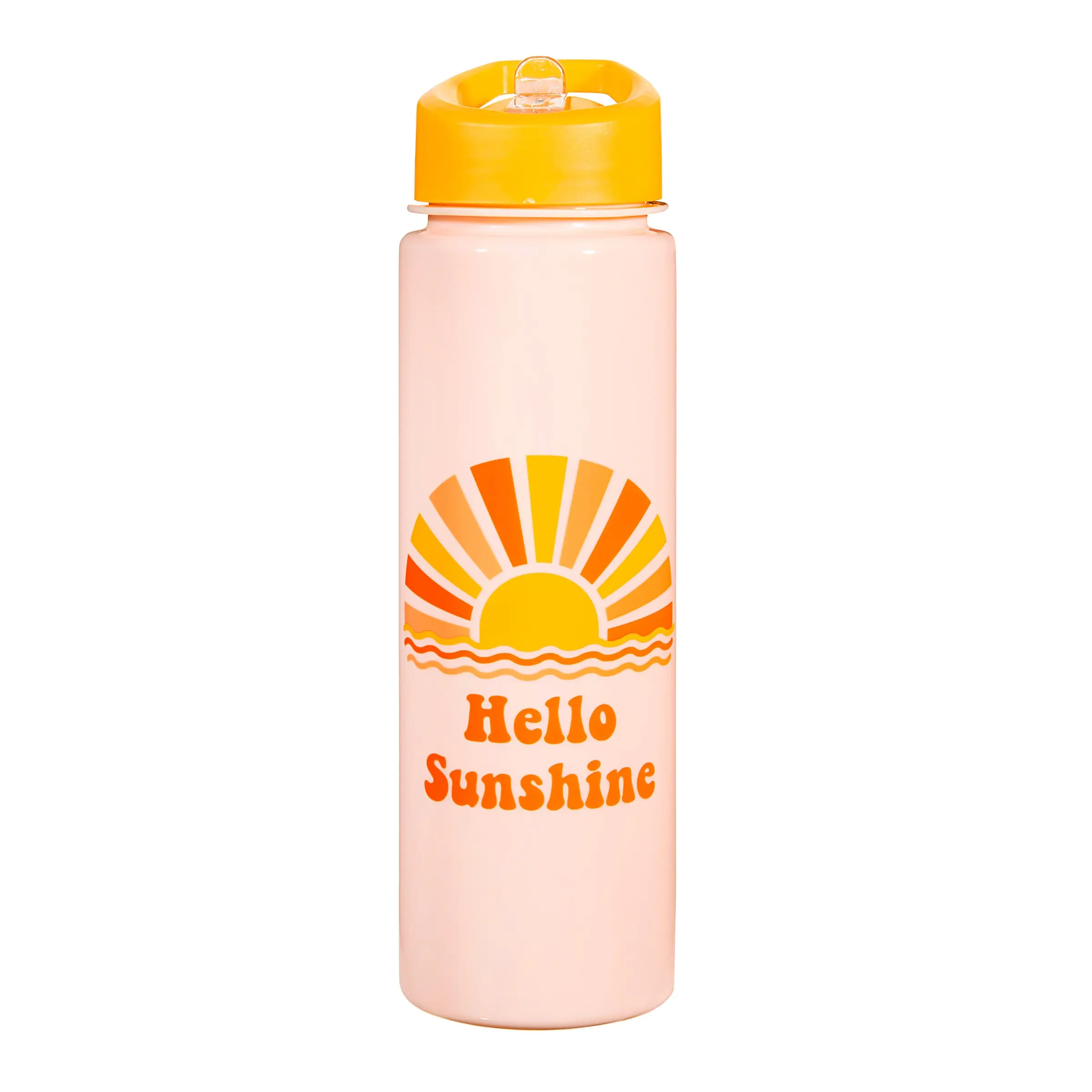 ZIP090 Hello Sunshine Plastic Water Bottle - Image 1